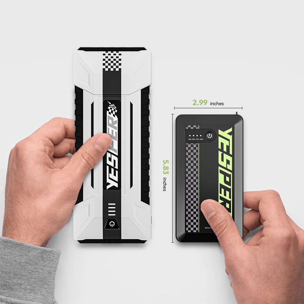 YESPER Car Battery Jump Box ,1500A Portable Car Charger Battery Jump Start All Weight 0.70lbs Jump Pack For Automotive Batteries (up to 6.0L gas and 4.0L diesel engines)